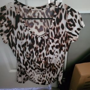 Leopard print top